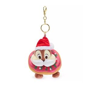 Disney Chip Santa Keychain Plush